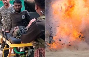 नक्सलियों द्वारा प्लांट किए गए IED की चपेट में आया जवान