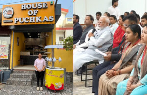 PM नरेंद्र मोदी ने बैठकर पुचका गर्ल का प्रेजेंटेशन देखा, ईशा ने 6 लाख रुपए का मुद्रा लोन लिया