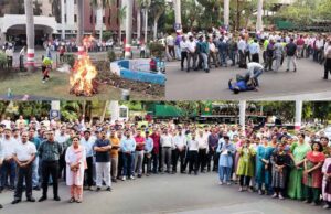 आपातकालीन परिस्थिति से निपटने हेतु रेलवे नागरिक सुरक्षा मॉक ड्रिल का सफल आयोजन