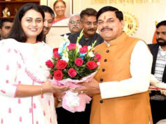 सीएम डॉ. यादव और बिहार की खेल मंत्री श्रेयसी सिंह की मुलाकात