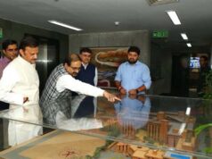 उप मुख्यमंत्री शुक्ल ने इंडियन हैबिटैट सेंटर का किया अवलोकन