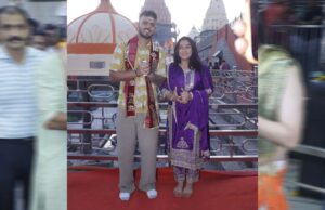 एक्टर मिलिन्द सोमन और क्रिकेटर नीतीश राणा पहुंचे महाकाल के दर पर, बाबा से साझा की दिल की बात