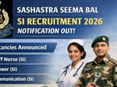 एसएसबी में 51 सब इंस्पेक्टर पदों पर भर्ती, आवेदन की आखिरी तिथि 20 अप्रैल