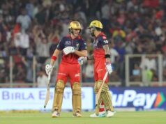RCB की पारी ढही: 155 रन पर खत्म, अरशद-होल्डर चमके