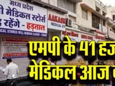 ऑनलाइन मेडिसिन बिक्री के खिलाफ केमिस्टों का बड़ा आंदोलन, मध्यप्रदेश में हजारों मेडिकल स्टोर बंद