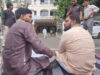 रतलाम से पैदल पहुंचे कांग्रेस कार्यकर्ता, निष्कासन रद्द करने की मांग को लेकर PCC के बाहर प्रदर्शन