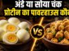 अंडा vs सोया चंक्स: प्रोटीन के मामले में कौन है ज्यादा फायदेमंद, जानिए एक्सपर्ट्स की राय