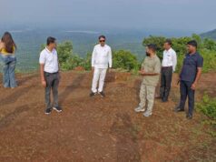 राजमेरगढ़ पर्यटन स्थल का निरीक्षण, अध्यक्ष नीलू शर्मा और प्रबंध संचालक विवेक आचार्य ने विकास कार्यों पर की चर्चा