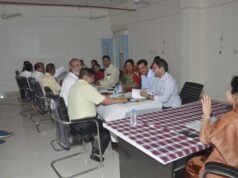 रोगियों को बेहतर स्वास्थ्य सुविधाएं देने पर हथाईखेड़ा सिविल हॉस्पिटल में मंथन