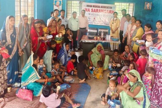 कुपोषण के खिलाफ: आईएमए और प्रशासन की जुगलबंदी से संवर रहा 30 बच्चों का बचपन