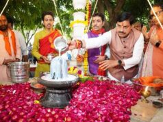 आश्रम में 1008 सचिदानंद महाराज की पुण्यतिथि पर अर्पित की पुष्पांजलि