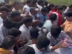 कैलारस स्टेशन पर मेमू ट्रेन के उद्घाटन में हंगामा, पूड़ी-सब्जी लेने के लिए मची अफरा-तफरी