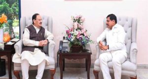 मुख्यमंत्री डॉ. यादव ने केन्द्रीय मंत्री नड्डा से भेंट की