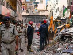 दिल्ली में बिल्डिंग हादसों पर सख्ती, सत्य निकेतन के बाद गांधी नगर में झुकी 4 मंजिला इमारत
