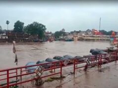 चित्रकूट में बाढ़ जैसे हालात! मंदाकिनी उफान पर, सड़क बंद और रामघाट में घुसा पानी