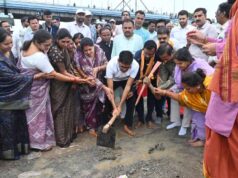 खर्राघाट में विकास कार्यों का भूमिपूजन, ओपी चौधरी ने केलो नदी में डुबकी लगाकर किया नमन