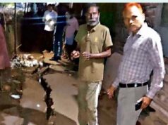 ग्वालियर में एलिवेटेड रोड के किनारे बड़ा हादसा टला, सड़क धंसने से 4 मकानों में दरारें