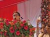 छत्तीसगढ़ में स्मृति ईरानी का भव्य स्वागत, पोस्टर-बैनर नहीं सिर्फ भाजपा के झंडे आए नजर