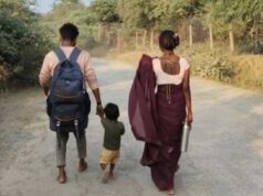 झांसी से मैहर तक पैदल पहुंचा परिवार, तीन साल के बेटे के साथ 150 किमी चलने की बताई वजह